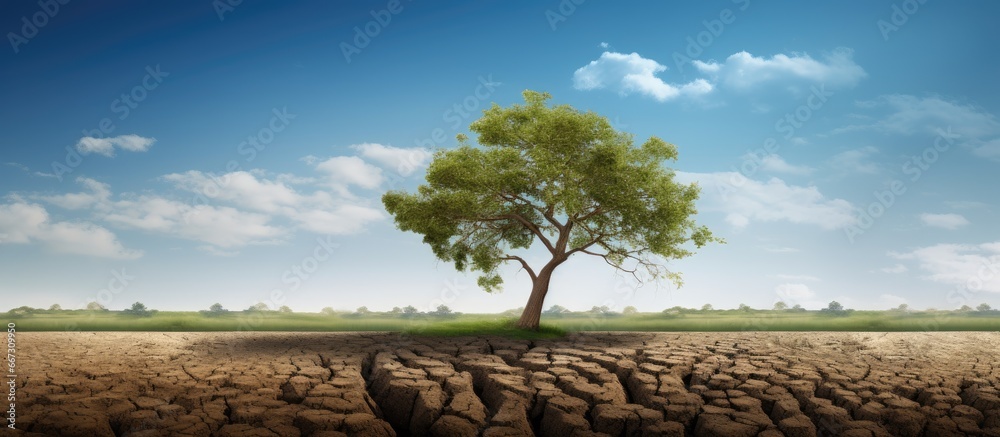 Fototapeta premium International event promoting tree planting to combat desertification and drought
