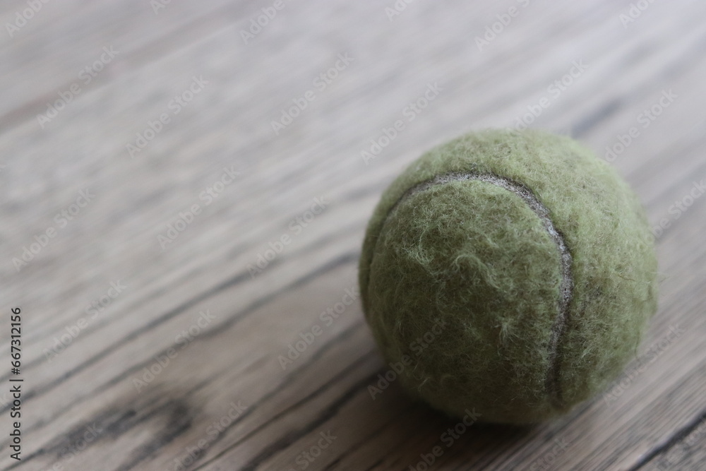 close up of tennis ball 