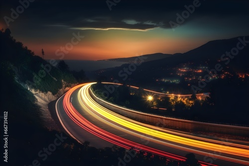 Orange sport car isolated