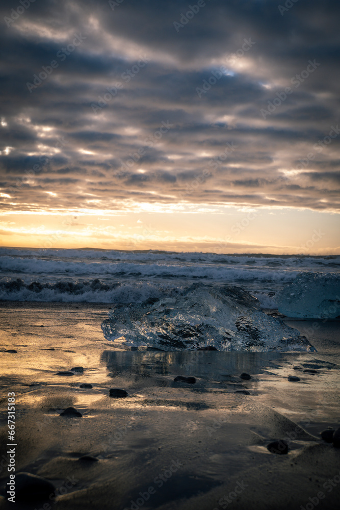 Diamond beach in Iceland