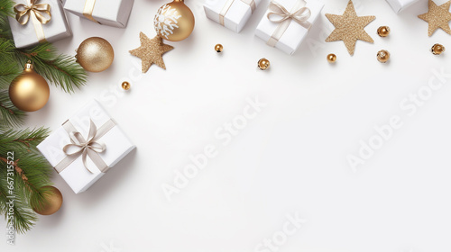 Beautiful chrismas background template with copy space for text