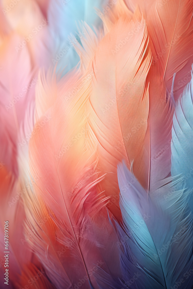 A gentle feather texture background