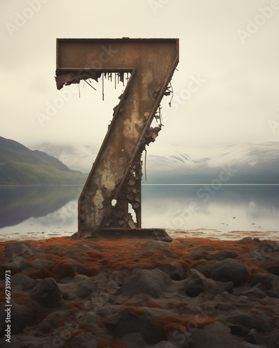 A deteriorating numeral 