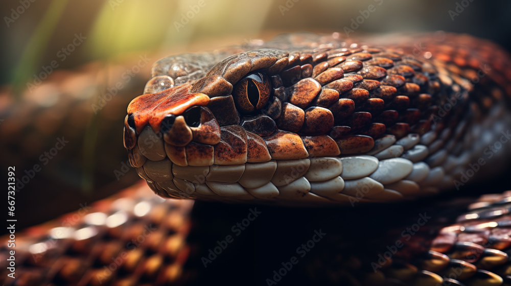 close up of a snake