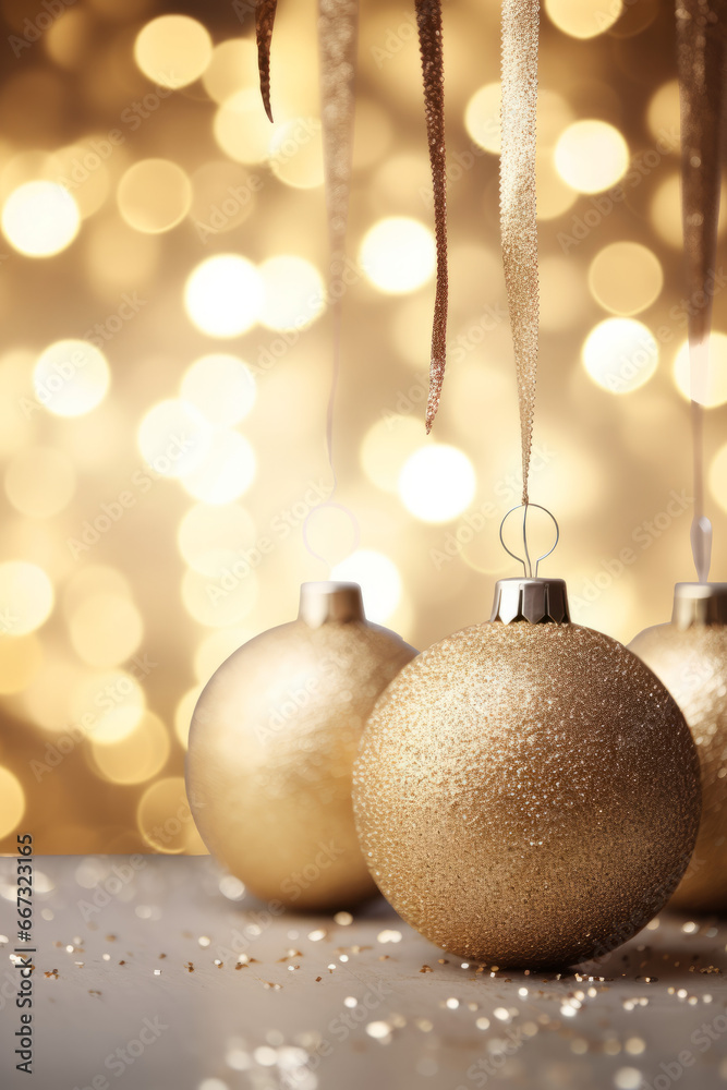 A golden abstract Christmas background A golden abstract Christmas background