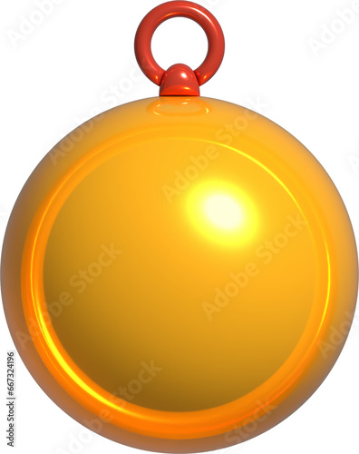 Inflated Christmas Holiday Balloon PNG Element Object photo