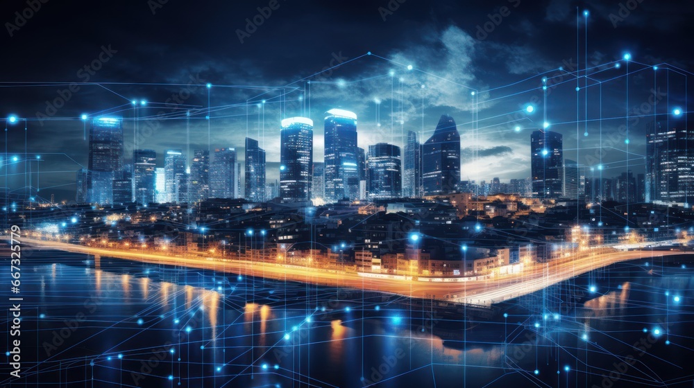 Fototapeta premium Explore the applications of edge computing in enhancing IT services and reducing latency