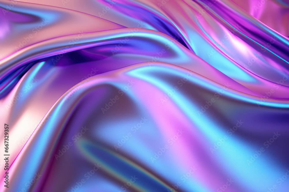 Obraz premium Iridescent Abastract Wave Flow Colorful Gradient Background