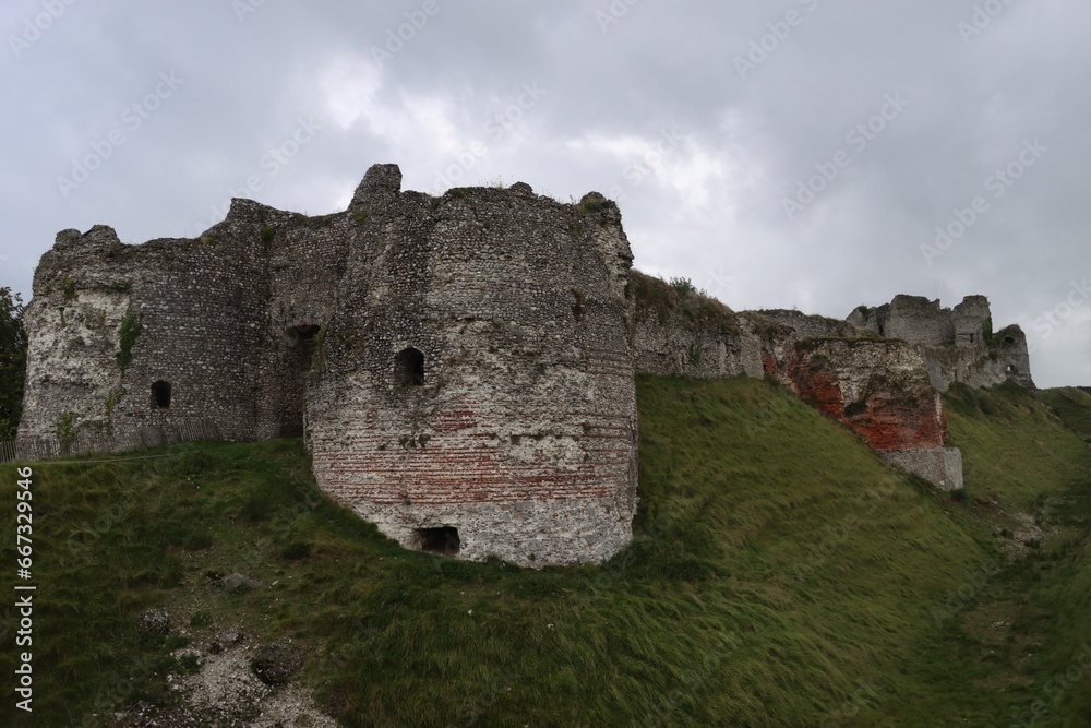 ruins of castle Arques La Bataille, France 