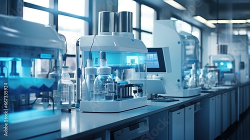 Laboratories are equipped with advanced equipment