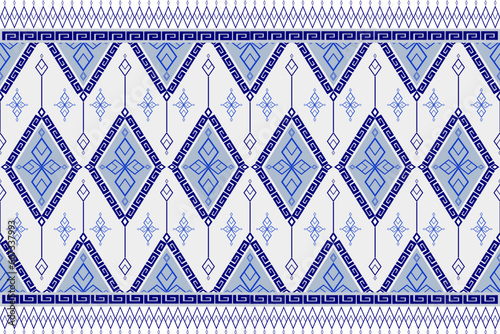 ethnic pattern design, repeat and seamless, geometric and floral element for textile.
