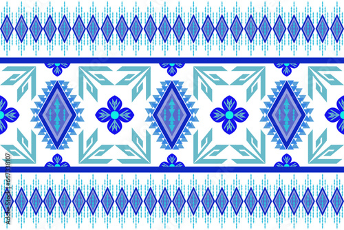 ethnic pattern design, repeat and seamless, geometric and floral element for textile.