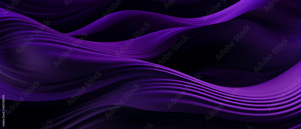 Abstract purple and black 3D waves Abstract purple and black 3D waves