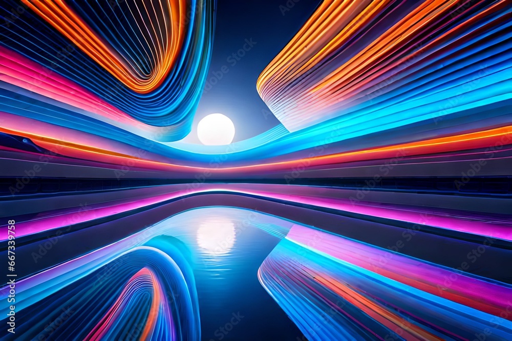 abstract night wallpaper the midnight moon wallpaper, in the style of