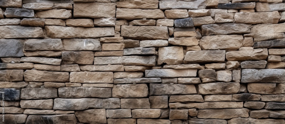 Wall stone texture in architecture