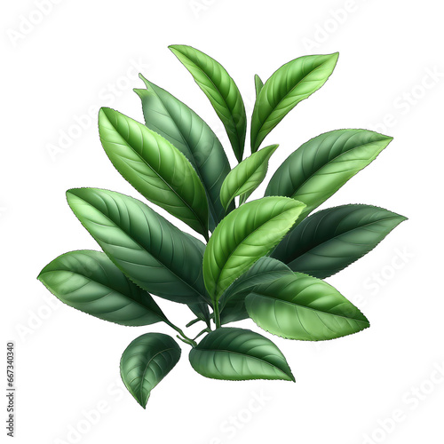Wholesome Green Tea Leaf Focus  GENERATIVE AI