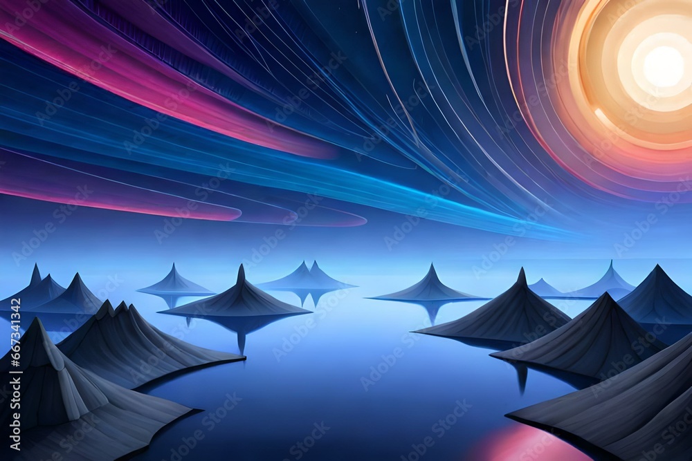 abstract night wallpaper the midnight moon wallpaper, in the style of