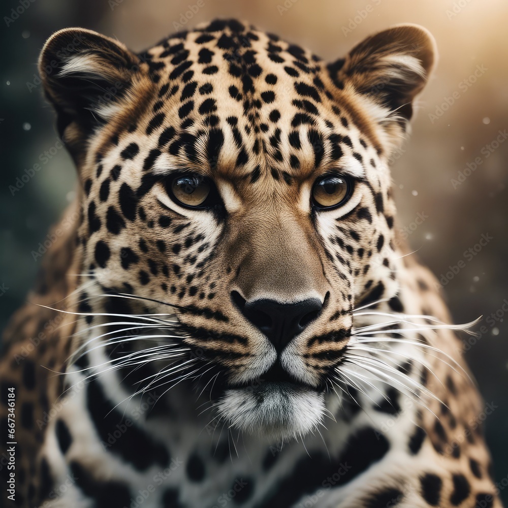 leopard wallpaper free, in the style of graphite realism, mist, realistic,  wimmelbilder, ivory, dynamic pose