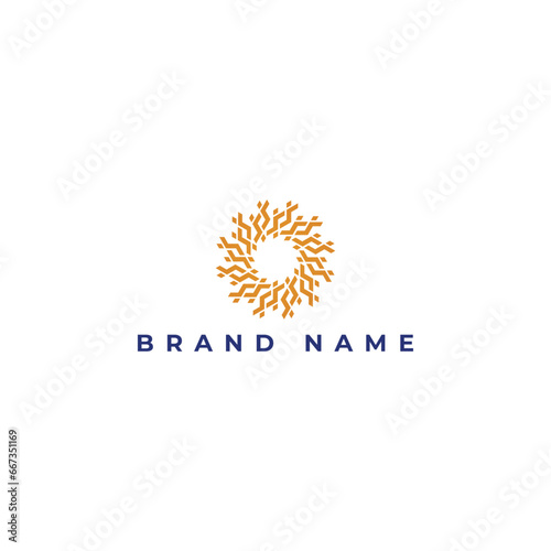 Abstract initial letter SI or IS Logo designs Vector illustration in orange color isolated on a white background. Abstract letter RB logo applied for internet company logo design inspiration template