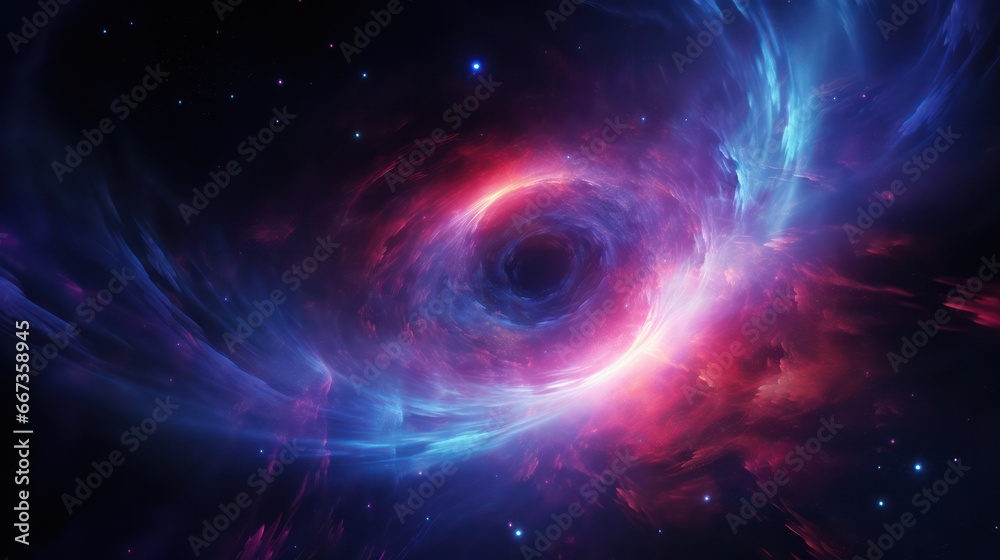 abstract galaxy created by a spiral swirl