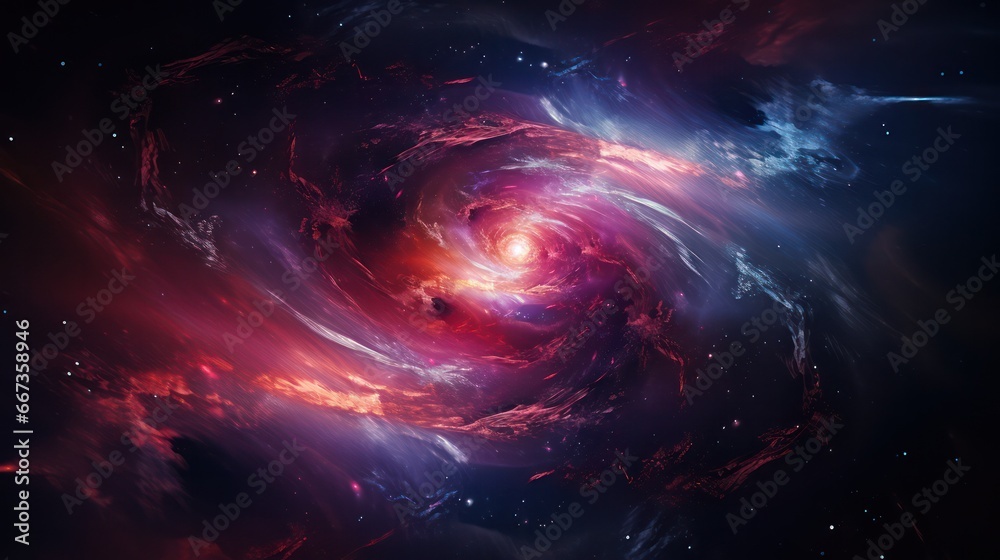 abstract galaxy created by a spiral swirl