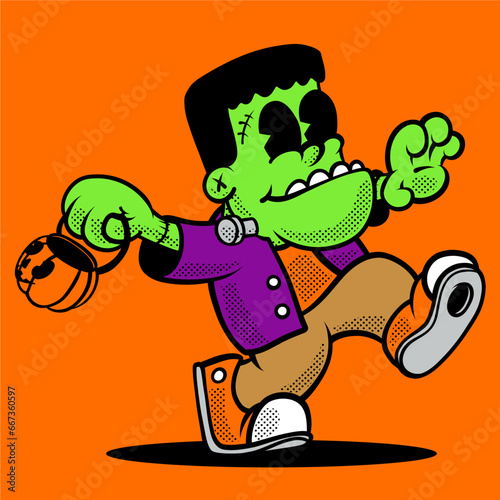 Halloween Frankenstein Trick or Treat