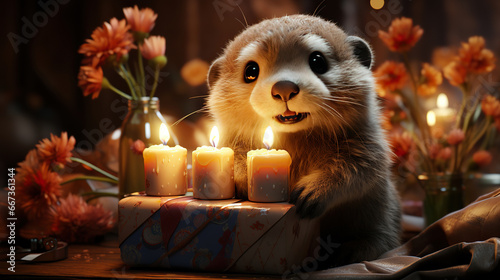 A Cozy Celebration: Otter's Gift Unveiling