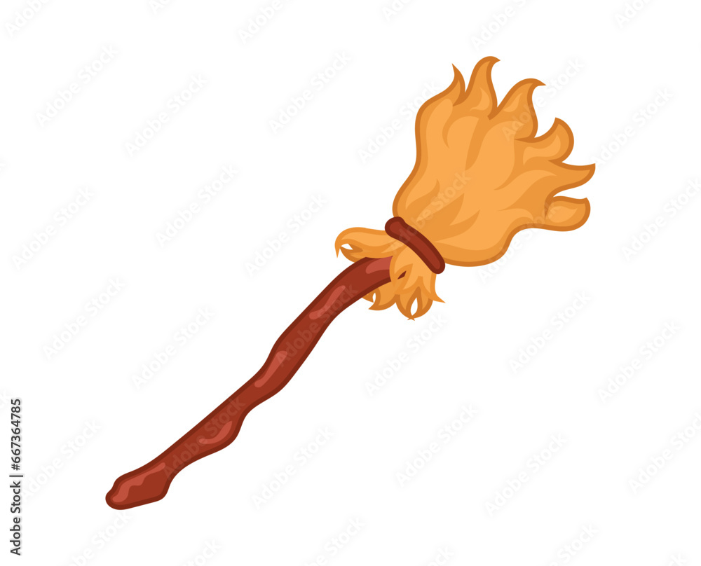 Fototapeta premium halloween witch broom
