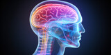 3d rendered illustration of a human brain Generative Ai