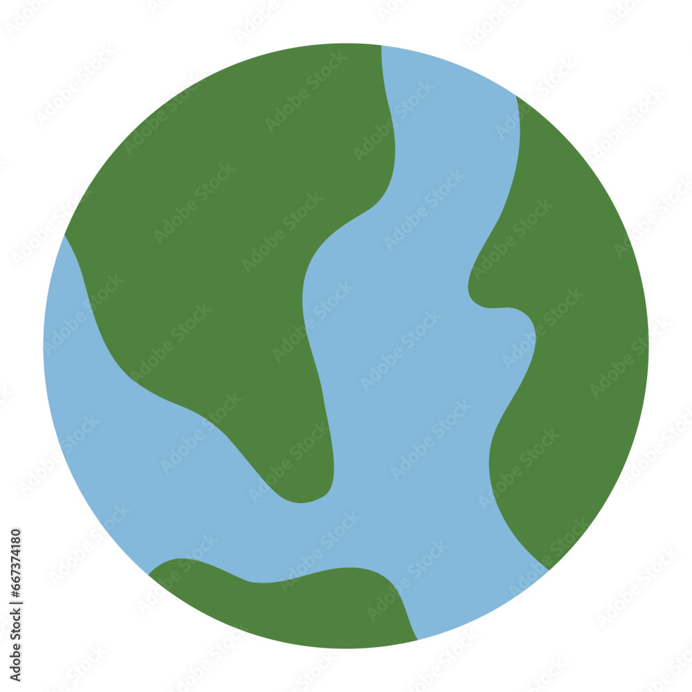 Earth color flat icon Earth color flat icon