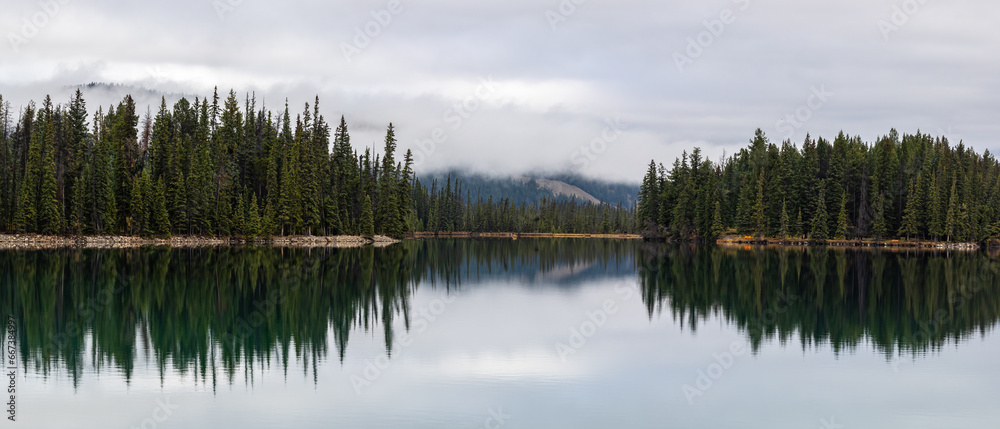 Lake Reflections in Jasper National Park, Canada