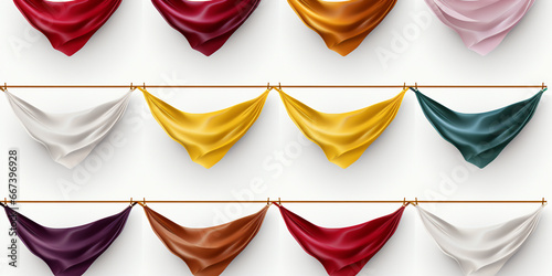 Vector Waving Flags and Banners for Icons