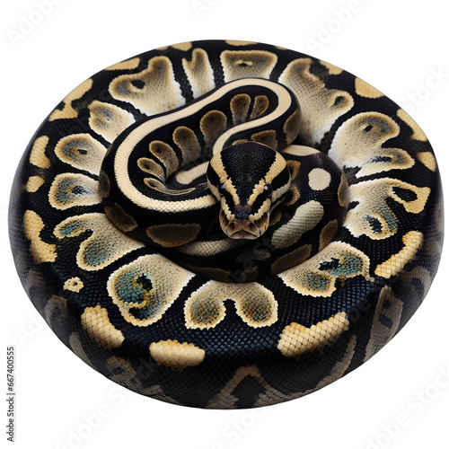 Constrictor python Snake white background generative AI	
