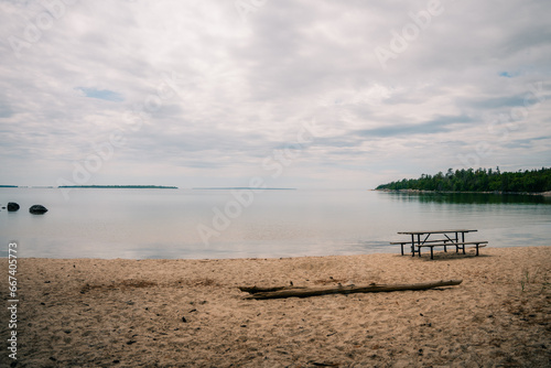 Batchawana Bay Provincial Park. A beach near Sault Sainte Marie, ontario, canada - sep 2022 photo