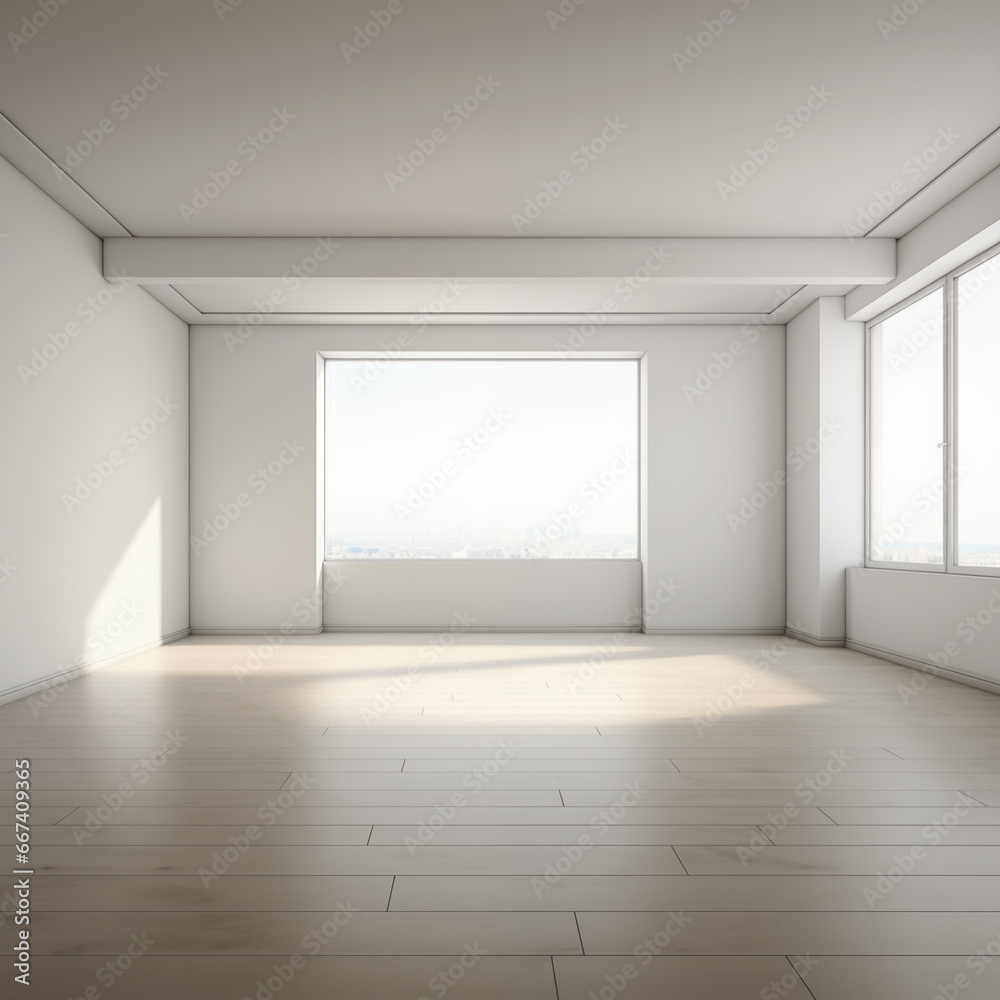 Fototapeta premium Empty room without furniture