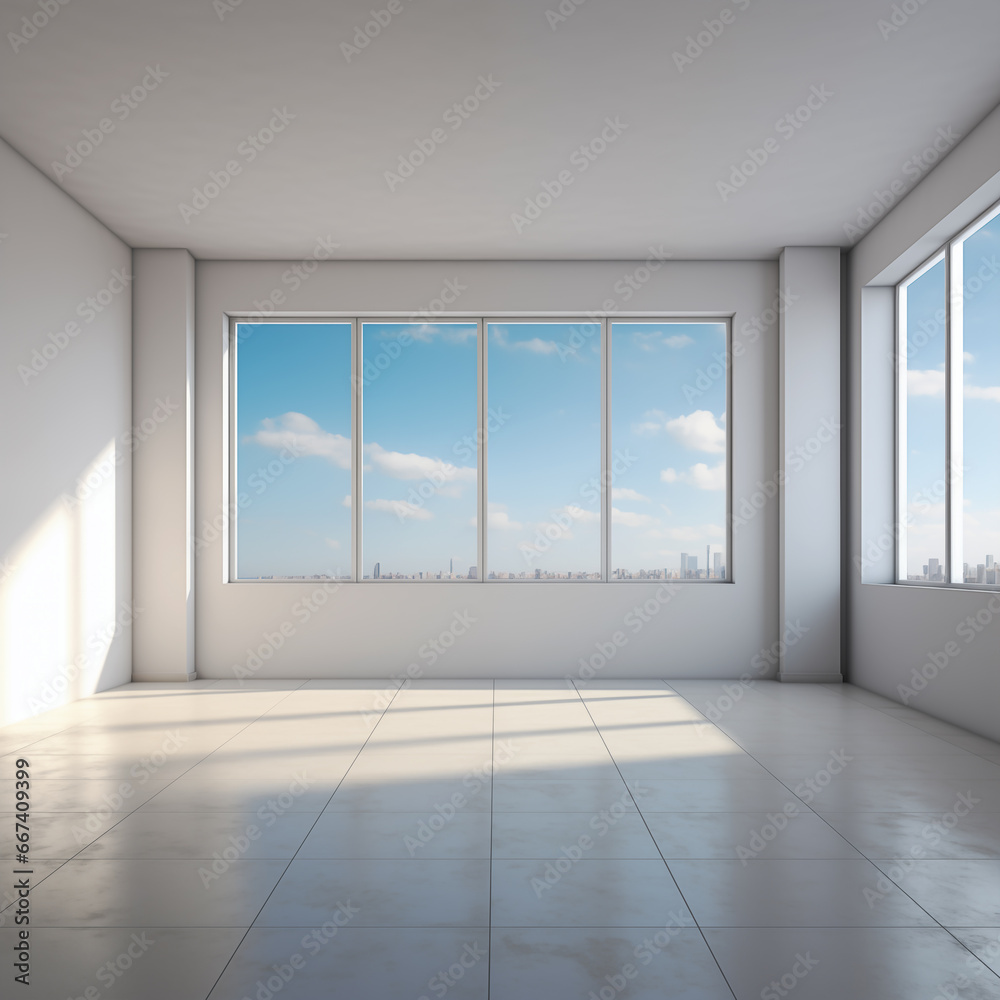 Fototapeta premium Empty room without furniture