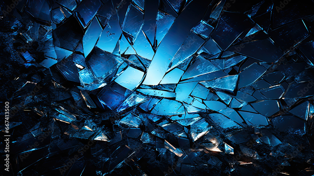 cracked glass object on black background, broken glass psd file, a dark ...