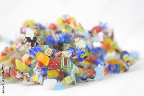 close up of a lot of colorful beads