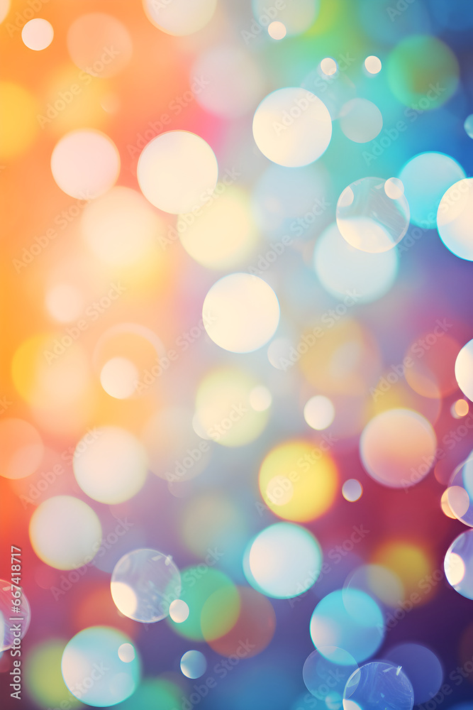 rainbow Abstract background with copy space, bokeh lights on celebration rainbow Abstract background with copy space, bokeh lights on celebration