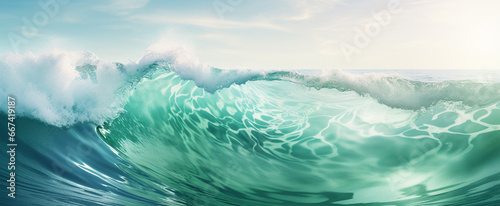 Abstract Fluid water ocean wave, blue, aqua, teal texture background