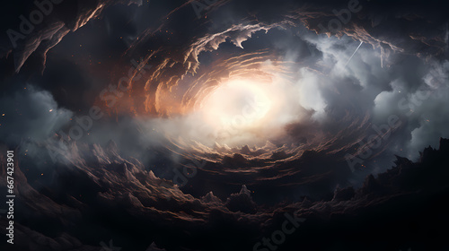 Black hole quantum background wallpaper poster PPT