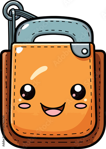 Cute pocket in cartoon style photo