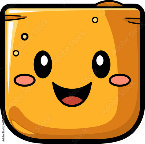 Cute pocket in cartoon style photo