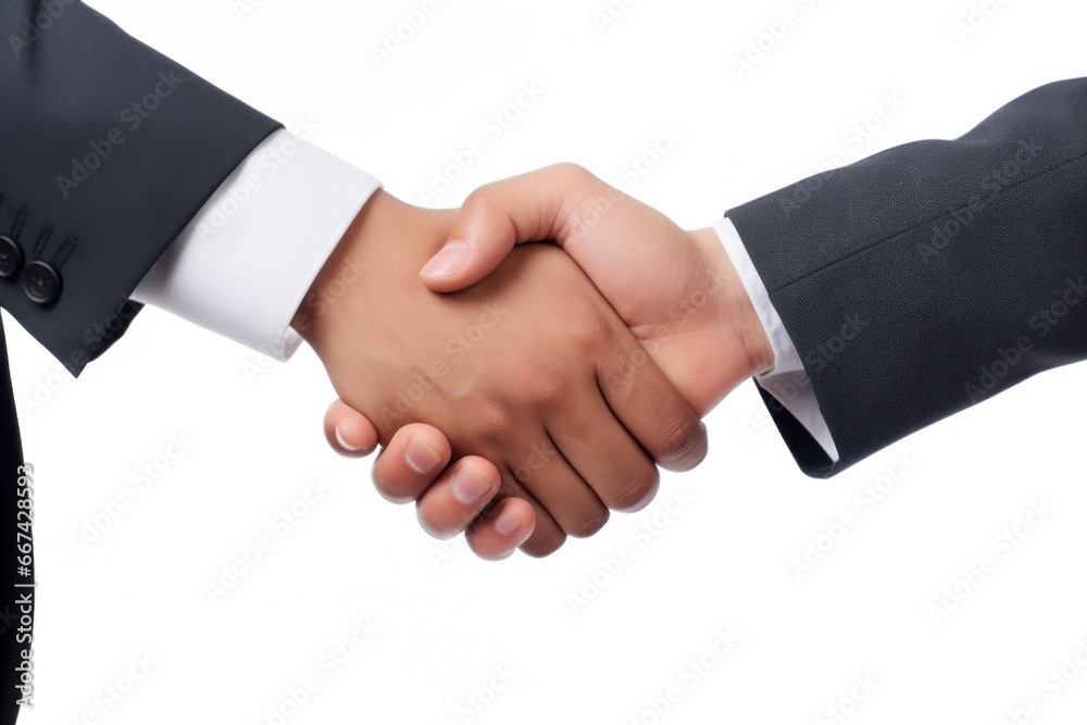 Business handshake and business people concepts. Transparent background,. AI generative Business handshake and business people concepts. Transparent background,. AI generative