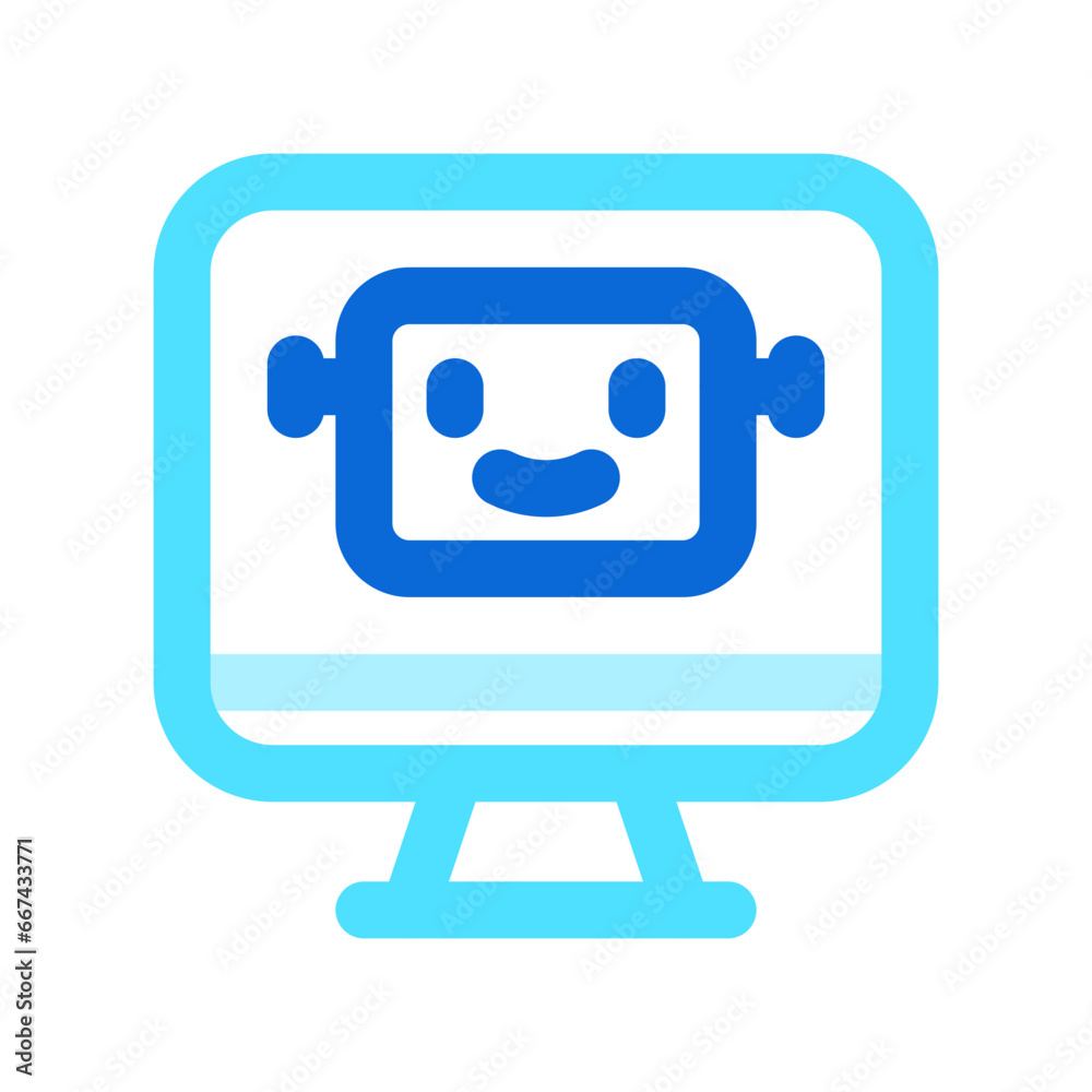 Editable smart assistant, bot vector icon. AI technology, artificial intelligence, computer. Part of a big icon set family. Perfect for web and app interfaces, presentations, infographics, etc Editable smart assistant, bot vector icon. AI technology, artificial intelligence, computer. Part of a big icon set family. Perfect for web and app interfaces, presentations, infographics, etc