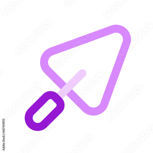 Editable trowel, shovel, cement vector icon. Construction, tools, industry. Part of a big icon set family. Perfect for web and app interfaces, presentations, infographics, etc