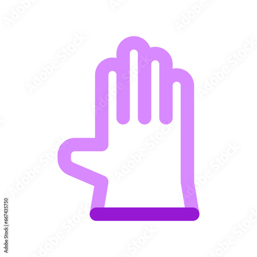 Editable rubber glove vector icon. Industry, household, gardening, landscaping. Part of a big icon set family. Perfect for web and app interfaces, presentations, infographics, etc