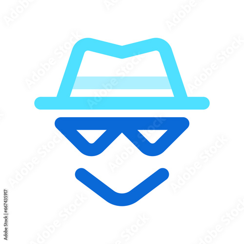 Editable incognito, black hat hacker vector icon. SEO, marketing, business. Part of a big icon set family. Perfect for web and app interfaces, presentations, infographics, etc