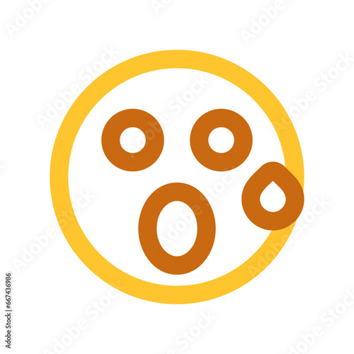 Editable suprised expression emoticon vector icon. Part of a big icon set family. Part of a big icon set family. Perfect for web and app interfaces, presentations, infographics, etc