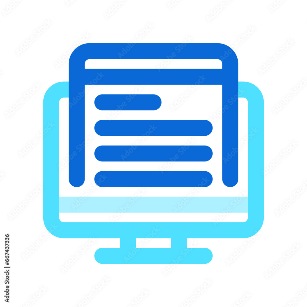 Editable web article vector icon. Online learning, course, tutorial. Part of a big icon set family. Perfect for web and app interfaces, presentations, infographics, etc Editable web article vector icon. Online learning, course, tutorial. Part of a big icon set family. Perfect for web and app interfaces, presentations, infographics, etc